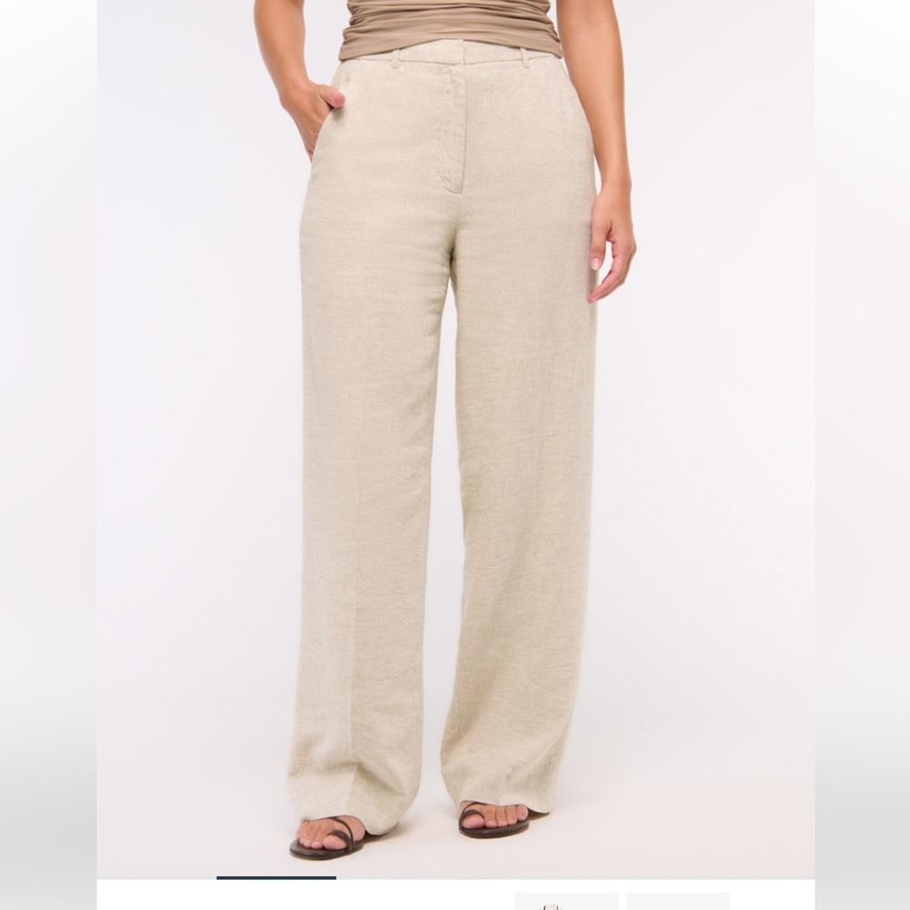 Abercrombie & Fitch Cream Chinos Soft Texture